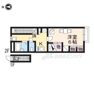 レオパレスHalf Moon【2階】の間取り