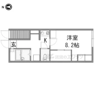 レオパレスHalf Moon【105号室】の間取り