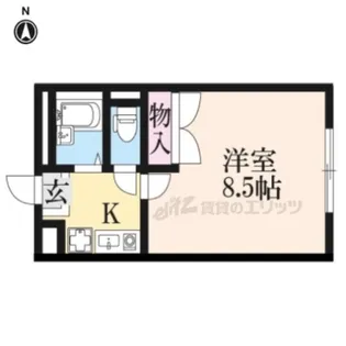 レオパレスエスパールビラ【208号室】の間取り