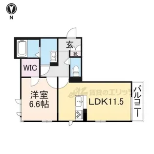 リボーン谷田【303号室】の間取り