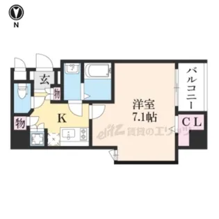 アドバンス京都デタンデュ【7階】の間取り