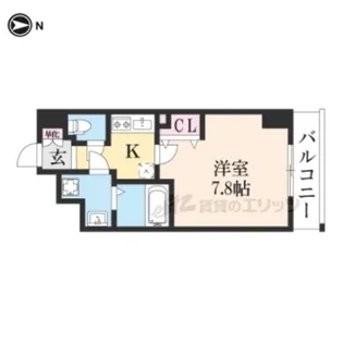 アドバンス京都デタンデュ【4階】の間取り