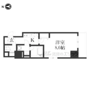 アドバンス京都デタンデュ【4階】の間取り