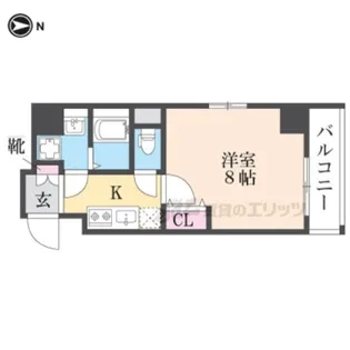 アドバンス京都デタンデュ【2階】の間取り