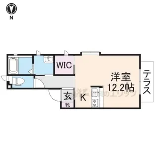 アクア西松ヶ丘AB【A101号室】の間取り