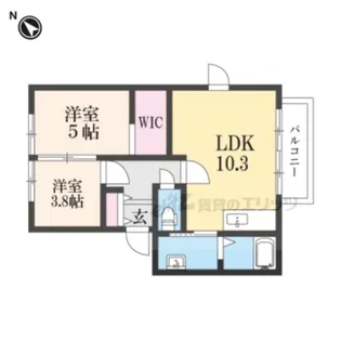 第2コスモハイツ【201号室】の間取り