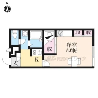 レオパレス俵口ヒルズ【107号室】の間取り