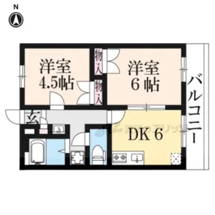 レオパレス浪漫【203号室】の間取り