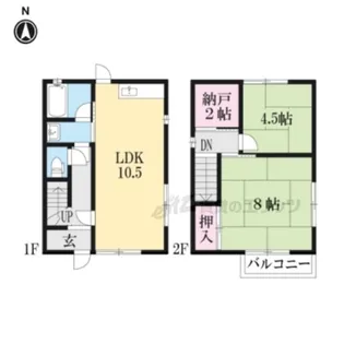 京都府城陽市寺田今橋【一戸建】の間取り