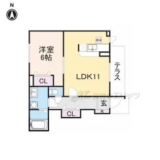 プラシード パラッツォ【1階】の間取り