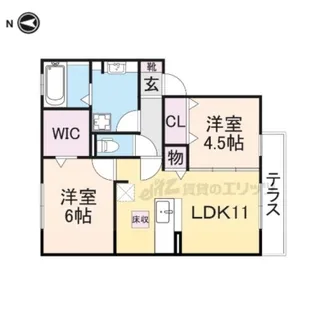 Premier藤阪【1階】の間取り