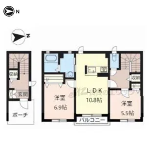 エレガンシア【2階】の間取り