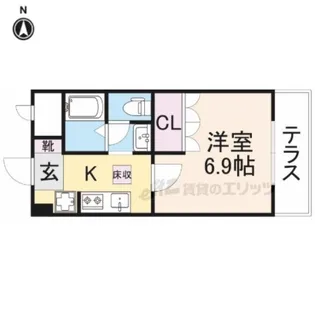 レジェンドール西の京【2階】の間取り