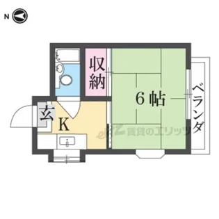 向月荘【101号室】の間取り