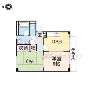 NOG第3コーポ【1階】の間取り