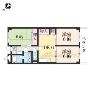 ヴィラ花水木【1階】の間取り