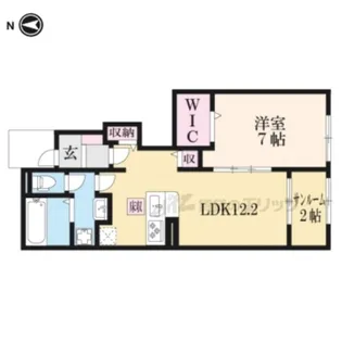 クレメント東九条B【1階】の間取り