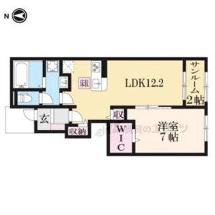 クレメント東九条B【1階】の間取り