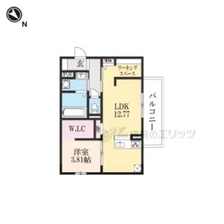 アルモニー彦根【3階】の間取り