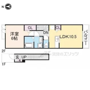 ハッピーハイツ【2階】の間取り