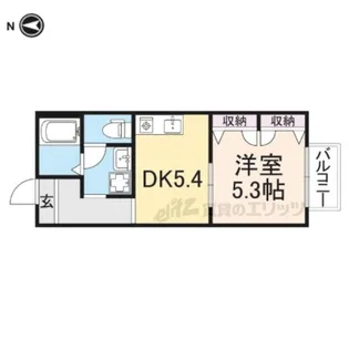 ジュネス平城山A【2階】の間取り