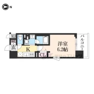 1Kの間取り画像