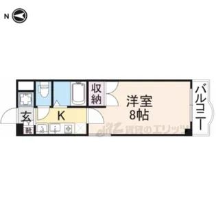 マンション万葉?【101号室】の間取り