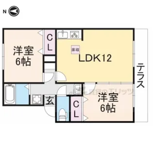 レークハイツ伊庭?【2階】の間取り
