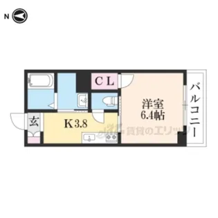 シャーメゾン花木【305号室】の間取り