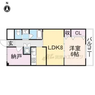 楠本第二ビル【203号室】の間取り