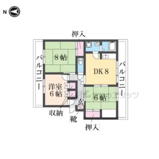 楠本ビル【503号室】の間取り