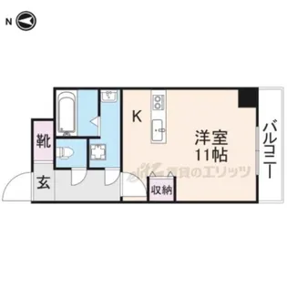 ミハマレジデンス枚方【8階】の間取り