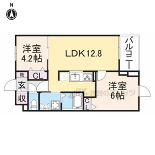 K’sコート奈良ウエスト【5階】の間取り