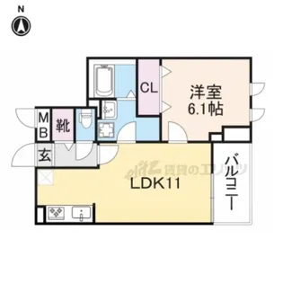K’sコート奈良ウエスト【3階】の間取り