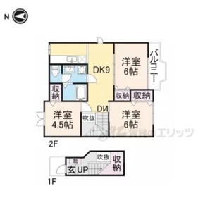 ガーデン・スクエア【2階】の間取り