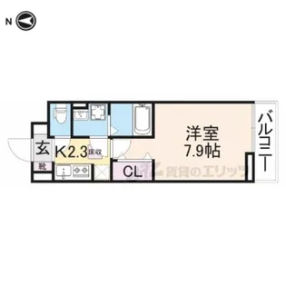 イースト・ヒル【1階】の間取り