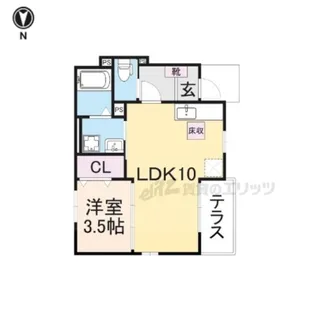 カーサ・リエット アリアB【1階】の間取り