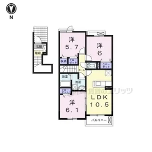 アクア リージョン【2階】の間取り