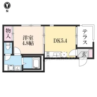 ハーモニーテラス竹田浄菩提院町【1階】の間取り