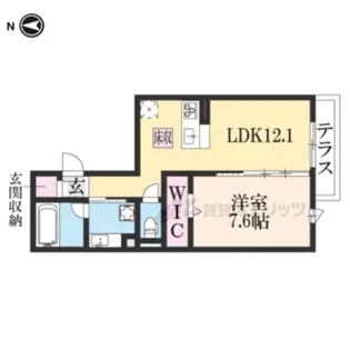 メゾン三条【1階】の間取り