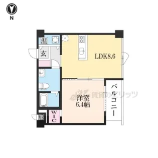 プリマヴェーラ丸太町【402号室】の間取り