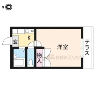 レオパレスドリーム浪漫【106号室】の間取り