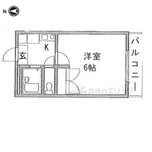 レオパレスドリーム浪漫【208号室】の間取り