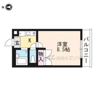レオパレスドリーム浪漫【105号室】の間取り