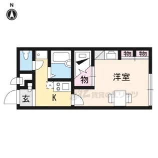 レオパレスサクセス【202号室】の間取り
