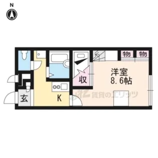 レオパレスサクセス【203号室】の間取り