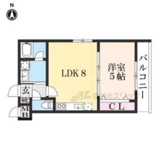 サクシード丹波橋西【301号室】の間取り