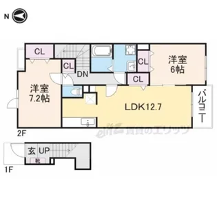 バーミィ【201号室】の間取り