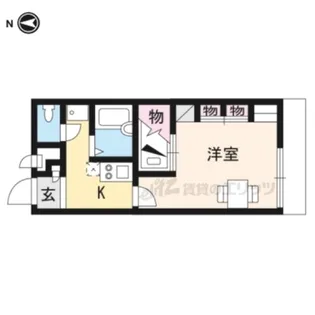 レオパレスHiro【105号室】の間取り