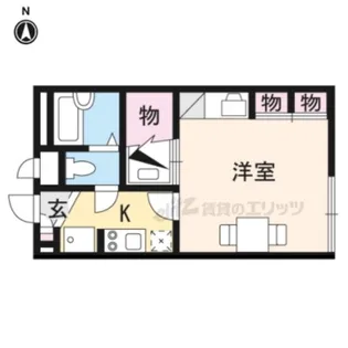 ロイヤルSK指柳【201号室】の間取り